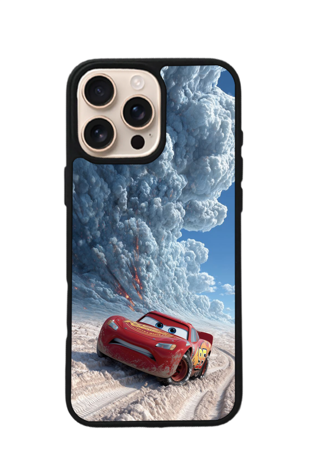iPhone 16 Pro Max Uyumlu Simsek McQueen Tasarımlı Glossy Premium Kılıf