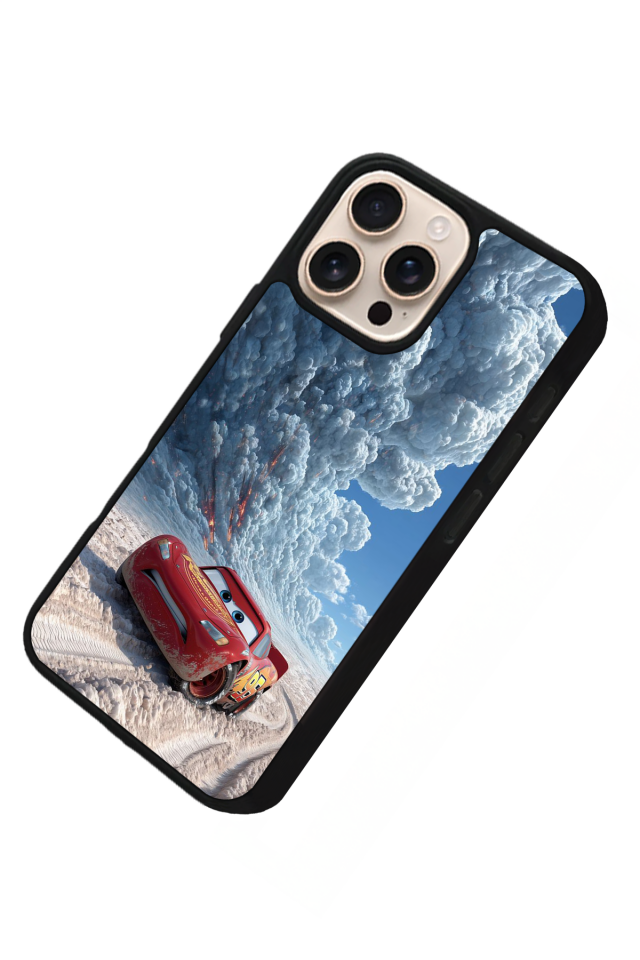 iPhone 16 Pro Max Uyumlu Simsek McQueen Tasarımlı Glossy Premium Kılıf
