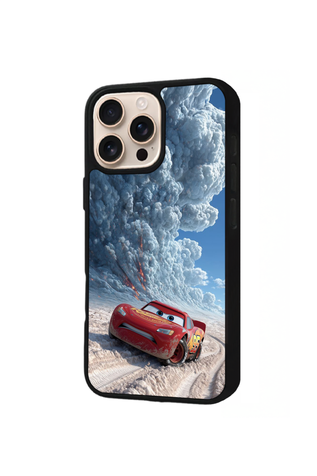 iPhone 16 Pro Max Uyumlu Simsek McQueen Tasarımlı Glossy Premium Kılıf