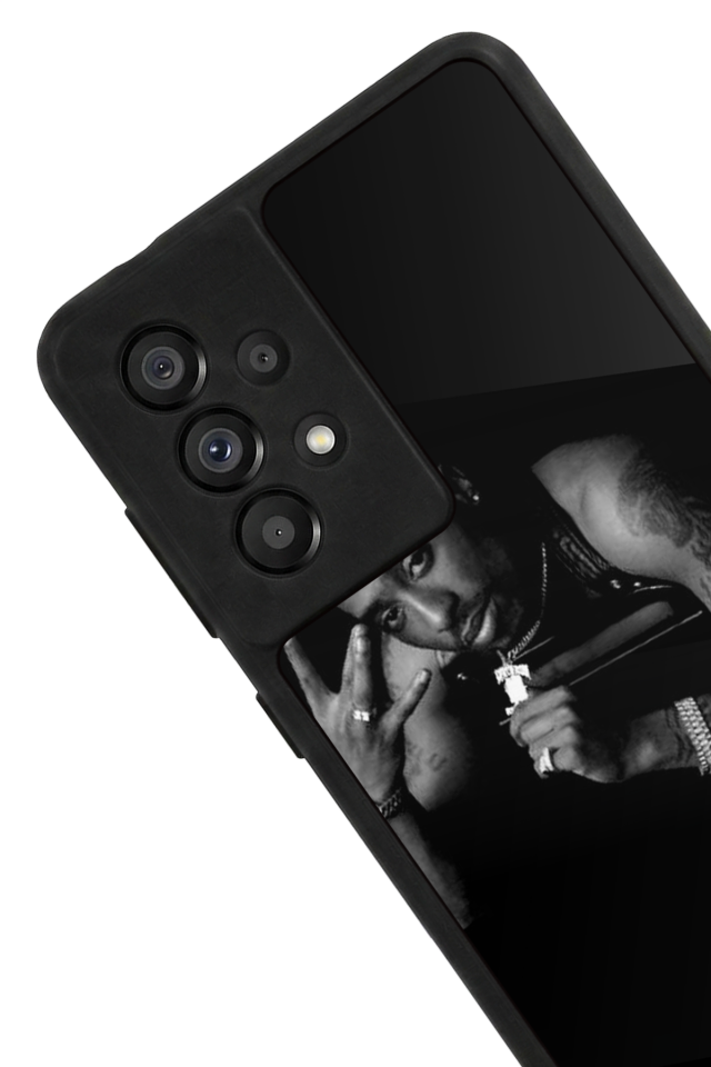 Samsung Galaxy A73 Uyumlu Tupac Tasarımlı Glossy Premium Kılıf