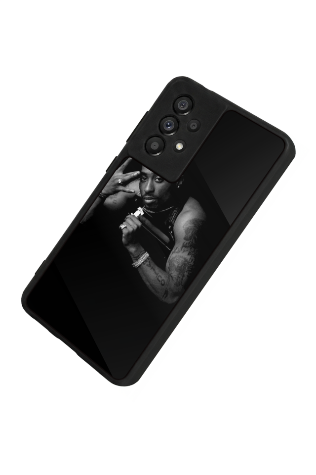 Samsung Galaxy A73 Uyumlu Tupac Tasarımlı Glossy Premium Kılıf