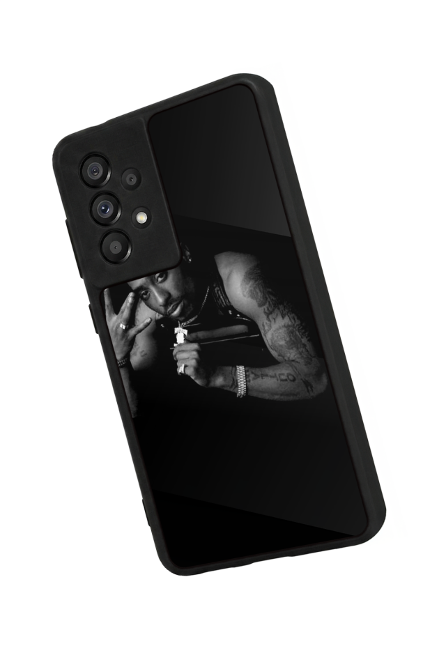 Samsung Galaxy A73 Uyumlu Tupac Tasarımlı Glossy Premium Kılıf
