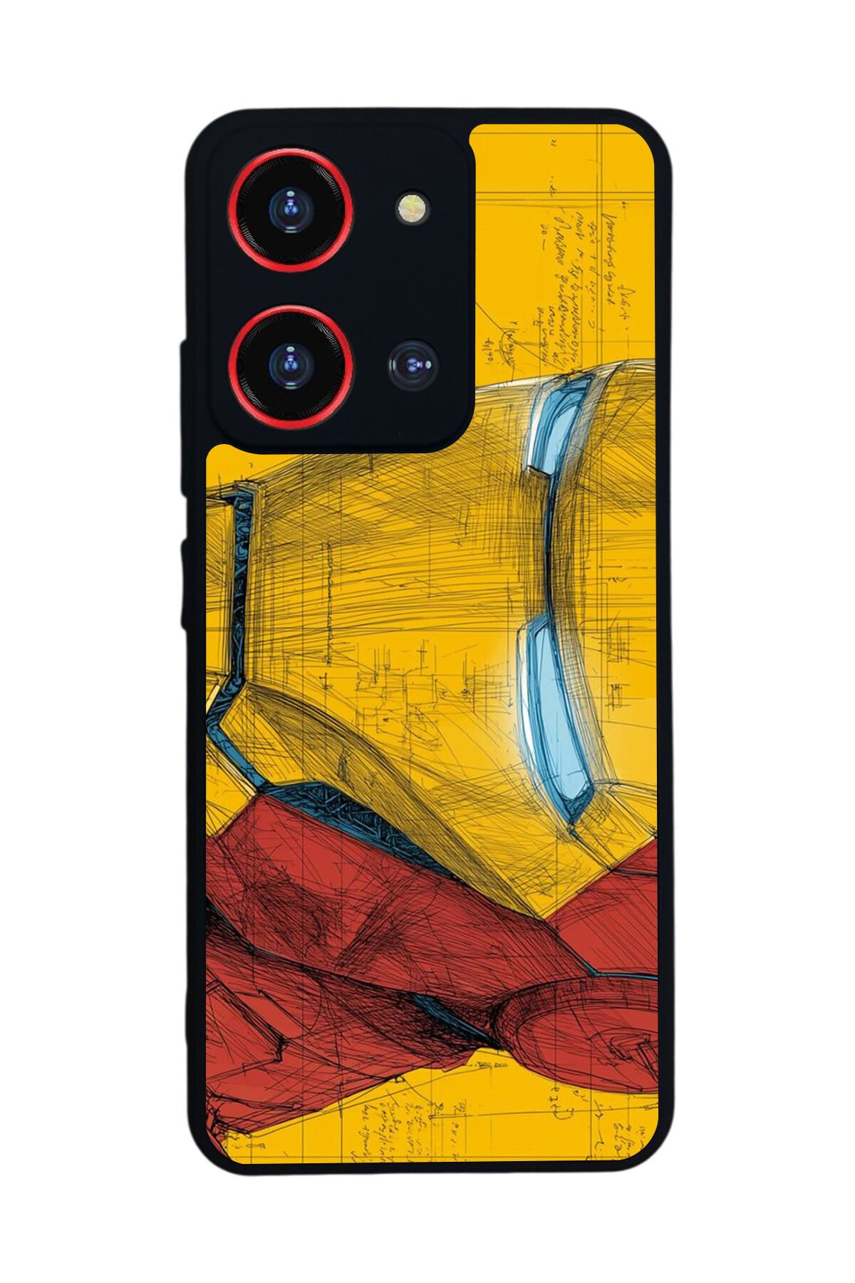 Reeder S19 Max Pro S 108MP Uyumlu Iron Man ( Demir Adam ) Tasarımlı Glossy Premium Kılıf