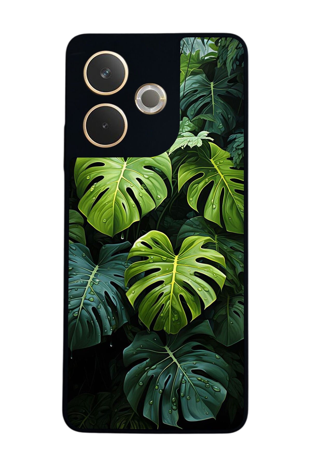 Oppo A5 Pro Uyumlu Botanik Tasarımlı Glossy Premium Kılıf
