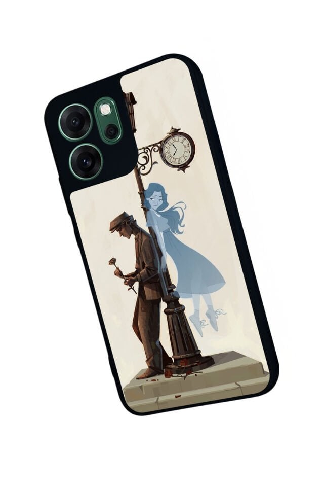 Oppo Reno 14F Uyumlu Kalp Love Tasarımlı Glossy Premium Kılıf