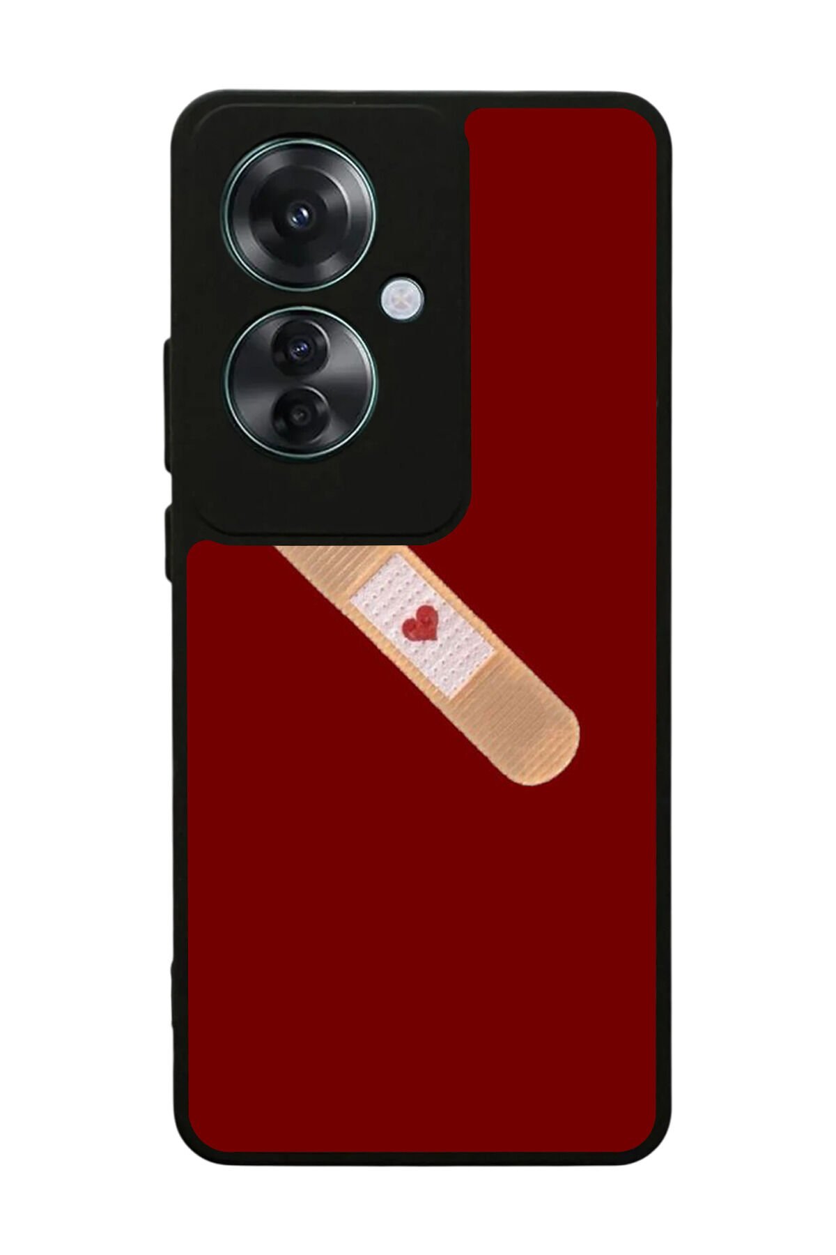 Oppo Reno 11F Uyumlu Kalp Love Tasarımlı Glossy Premium Kılıf