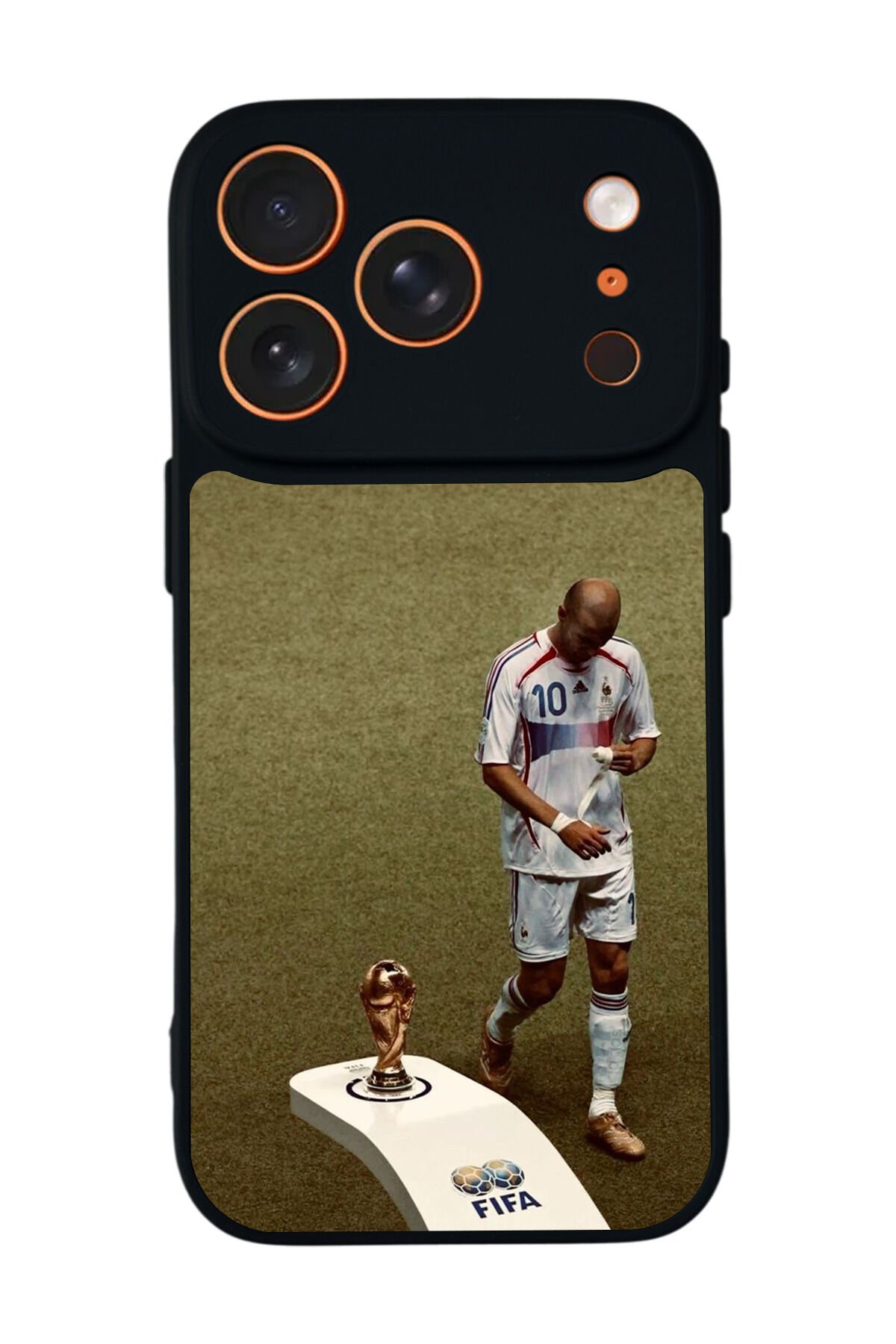 iPhone 17 Pro Uyumlu Zidane Tasarımlı Glossy Premium Kılıf