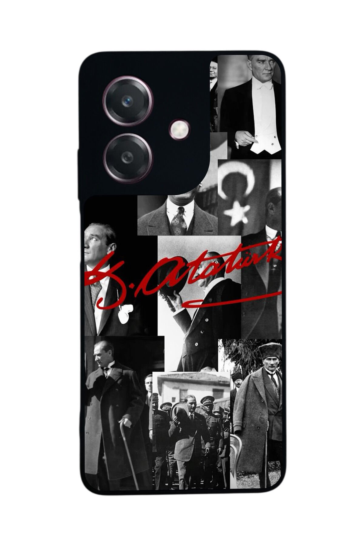 Oppo A3 5G Uyumlu Mustafa Kemal Ataturk Tasarımlı Glossy Premium Kılıf