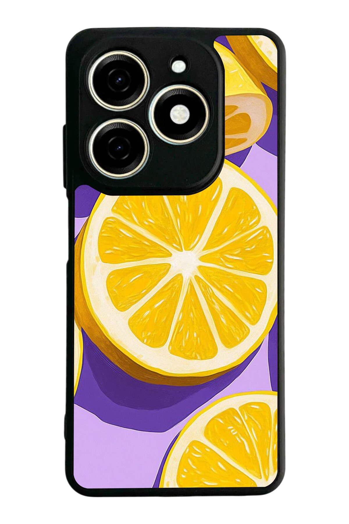 Infınıx Smart 8 Pro Uyumlu Limon Tasarımlı Glossy Premium Kılıf