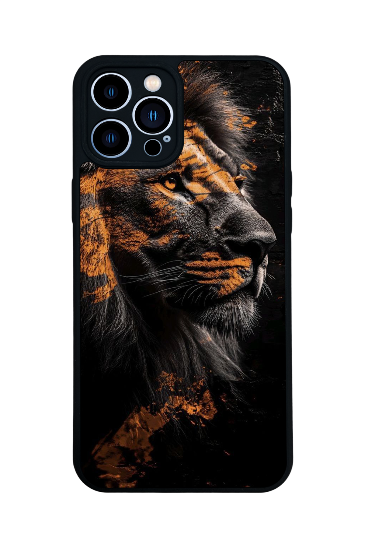 iPhone 13 Pro Max Uyumlu Aslan Tasarımlı Glossy Premium Kılıf