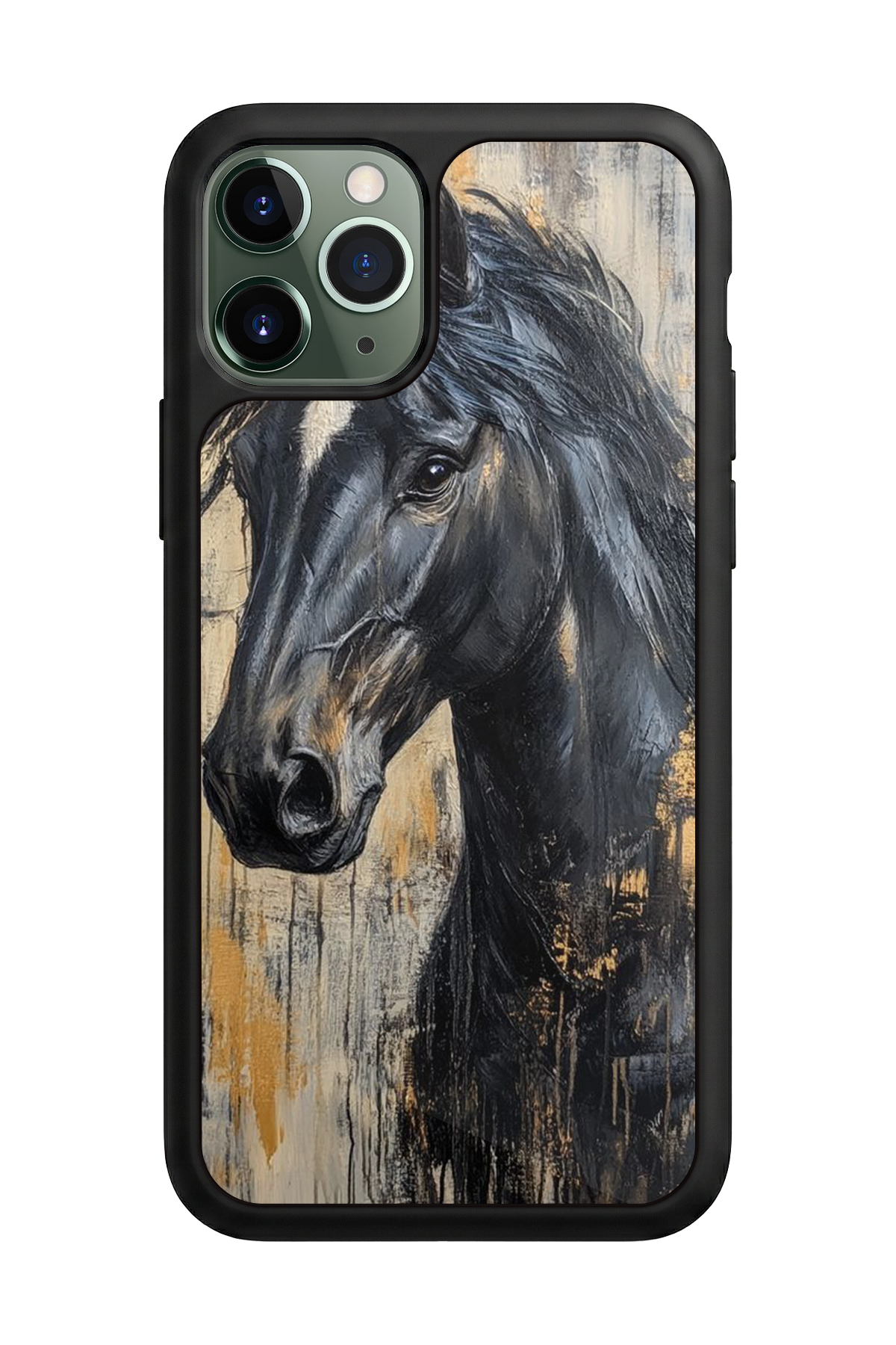 iPhone 11 Pro Max Uyumlu At Horse Tasarımlı Glossy Premium Kılıf