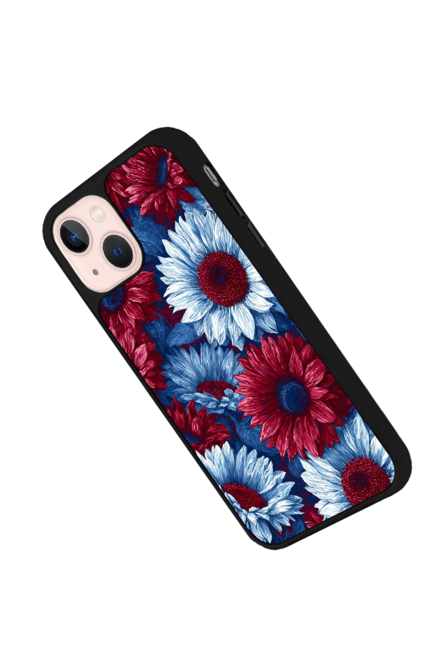 iPhone 15 Plus Uyumlu Cicek Tasarımlı Glossy Premium Kılıf
