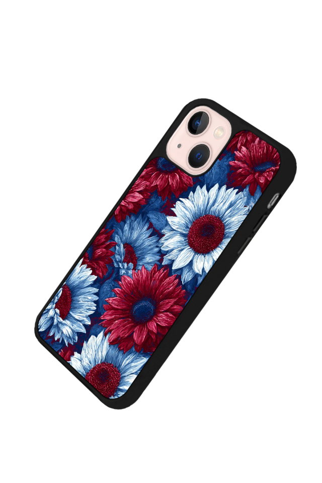 iPhone 15 Plus Uyumlu Cicek Tasarımlı Glossy Premium Kılıf