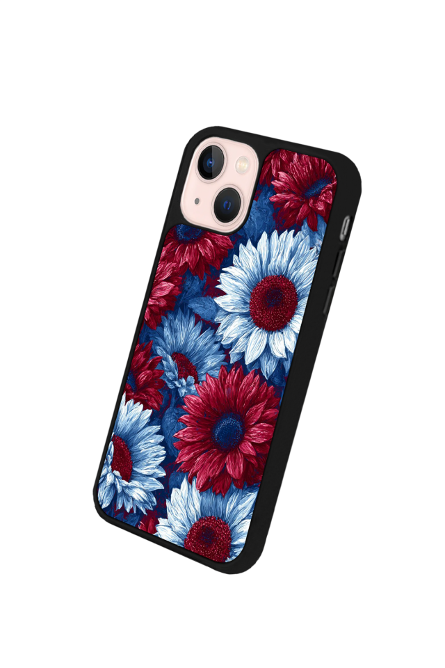 iPhone 15 Plus Uyumlu Cicek Tasarımlı Glossy Premium Kılıf