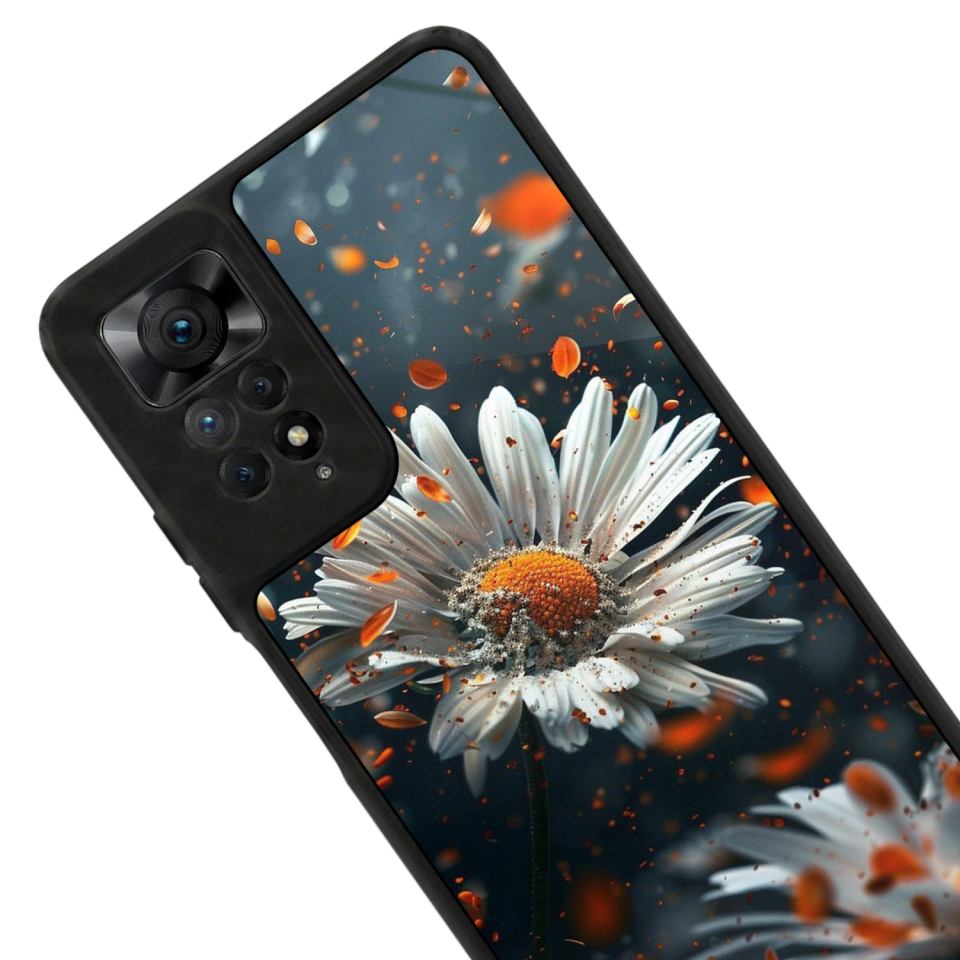 Xiaomi Redmi Note 11 Pro Uyumlu Cicek Tasarımlı Glossy Premium Kılıf