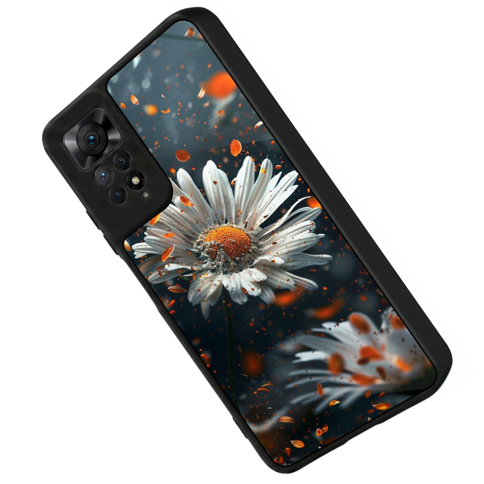 Xiaomi Redmi Note 11 Pro Uyumlu Cicek Tasarımlı Glossy Premium Kılıf