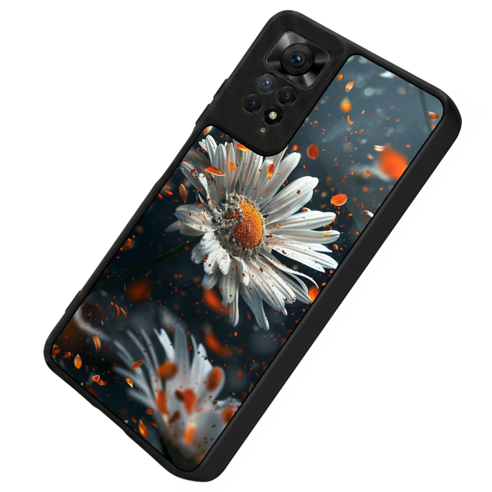 Xiaomi Redmi Note 11 Pro Uyumlu Cicek Tasarımlı Glossy Premium Kılıf