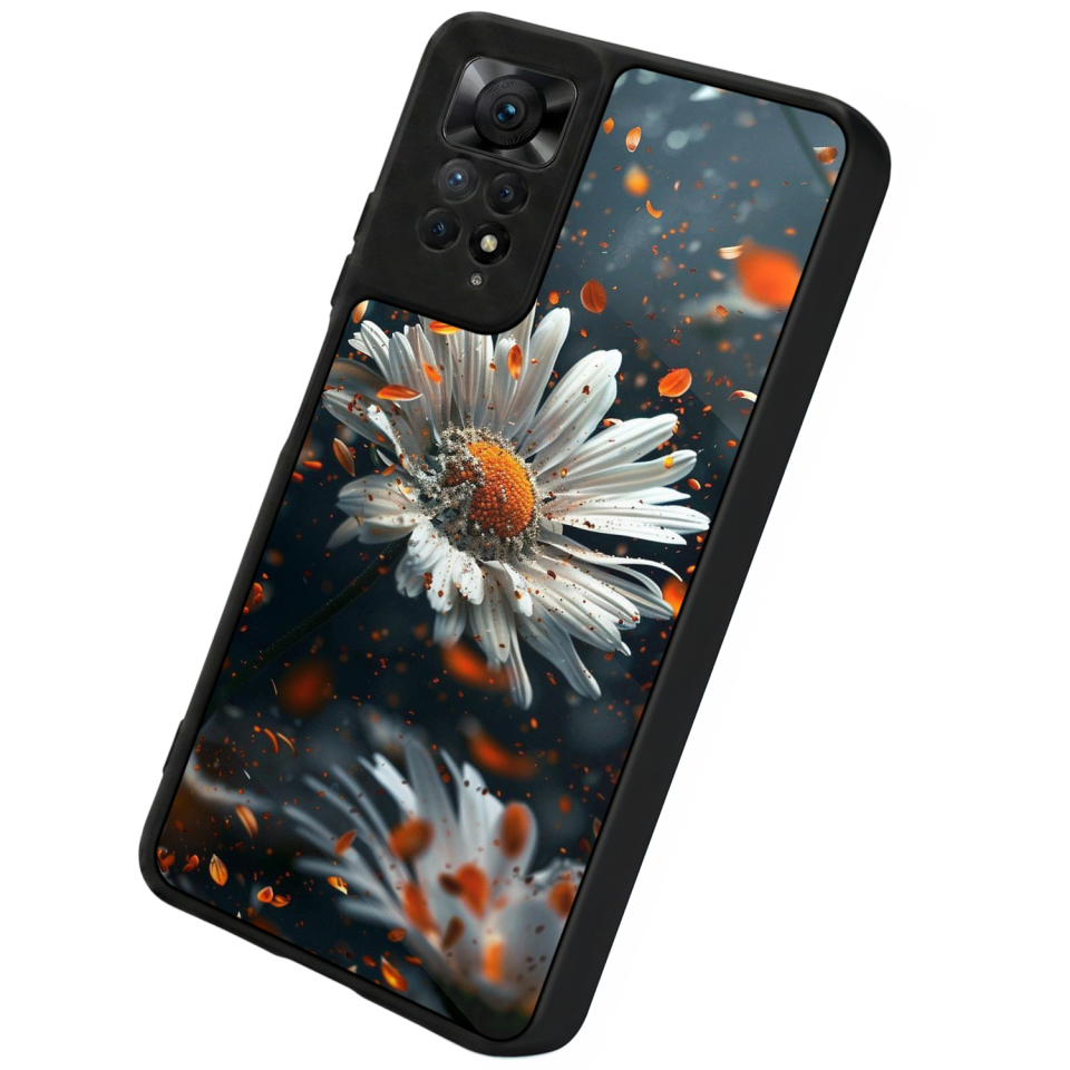 Xiaomi Redmi Note 11 Pro Uyumlu Cicek Tasarımlı Glossy Premium Kılıf