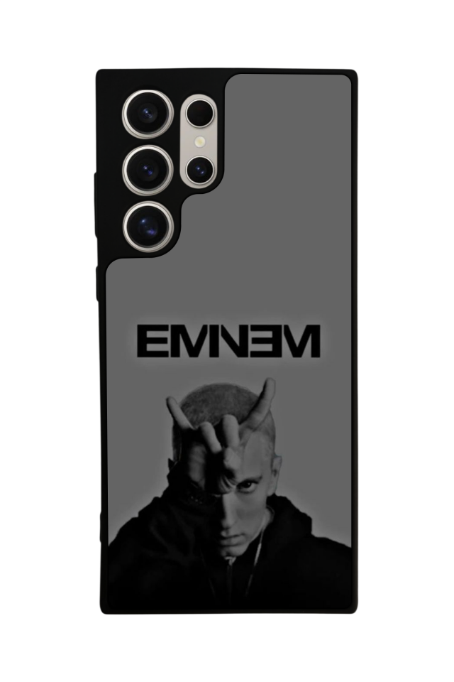 Samsung Galaxy S22 Ultra Uyumlu Eminem Tasarımlı Glossy Premium Kılıf