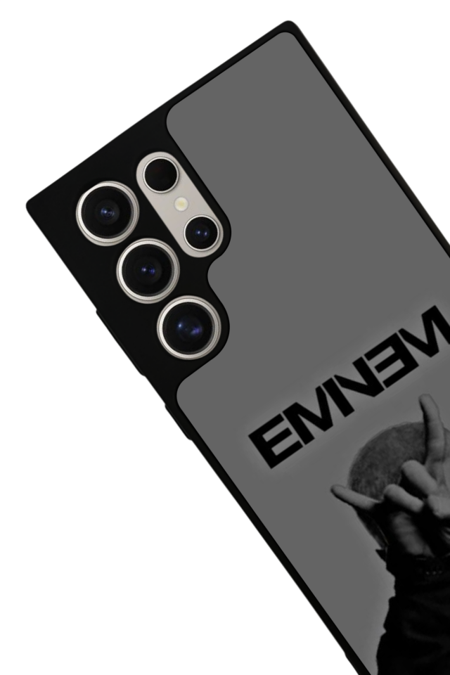 Samsung Galaxy S22 Ultra Uyumlu Eminem Tasarımlı Glossy Premium Kılıf