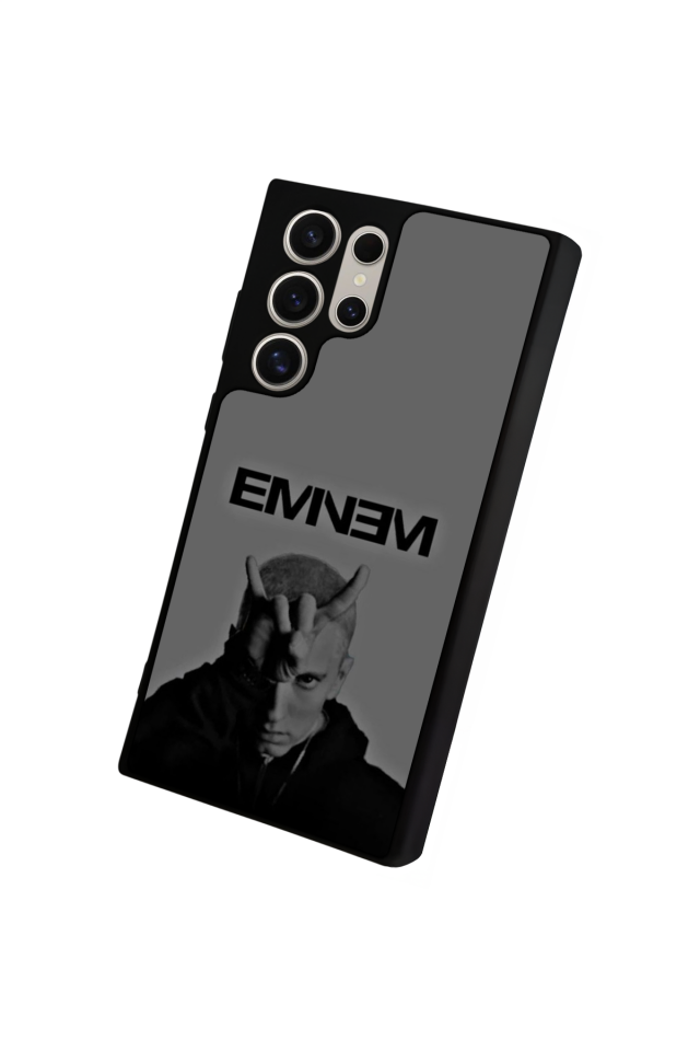 Samsung Galaxy S22 Ultra Uyumlu Eminem Tasarımlı Glossy Premium Kılıf
