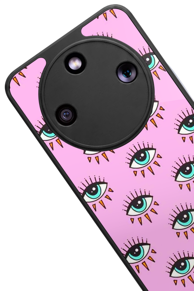 Honor Magic 8 Lite Uyumlu Göz Tasarımlı Glossy Premium Kılıf
