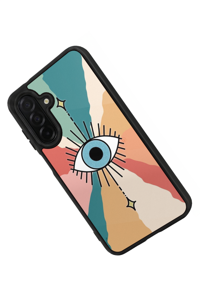 Samsung Galaxy A36 Uyumlu Göz Tasarımlı Glossy Premium Kılıf