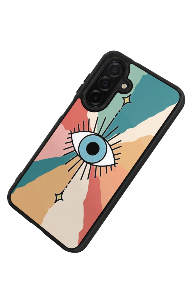 Samsung Galaxy A36 Uyumlu Göz Tasarımlı Glossy Premium Kılıf