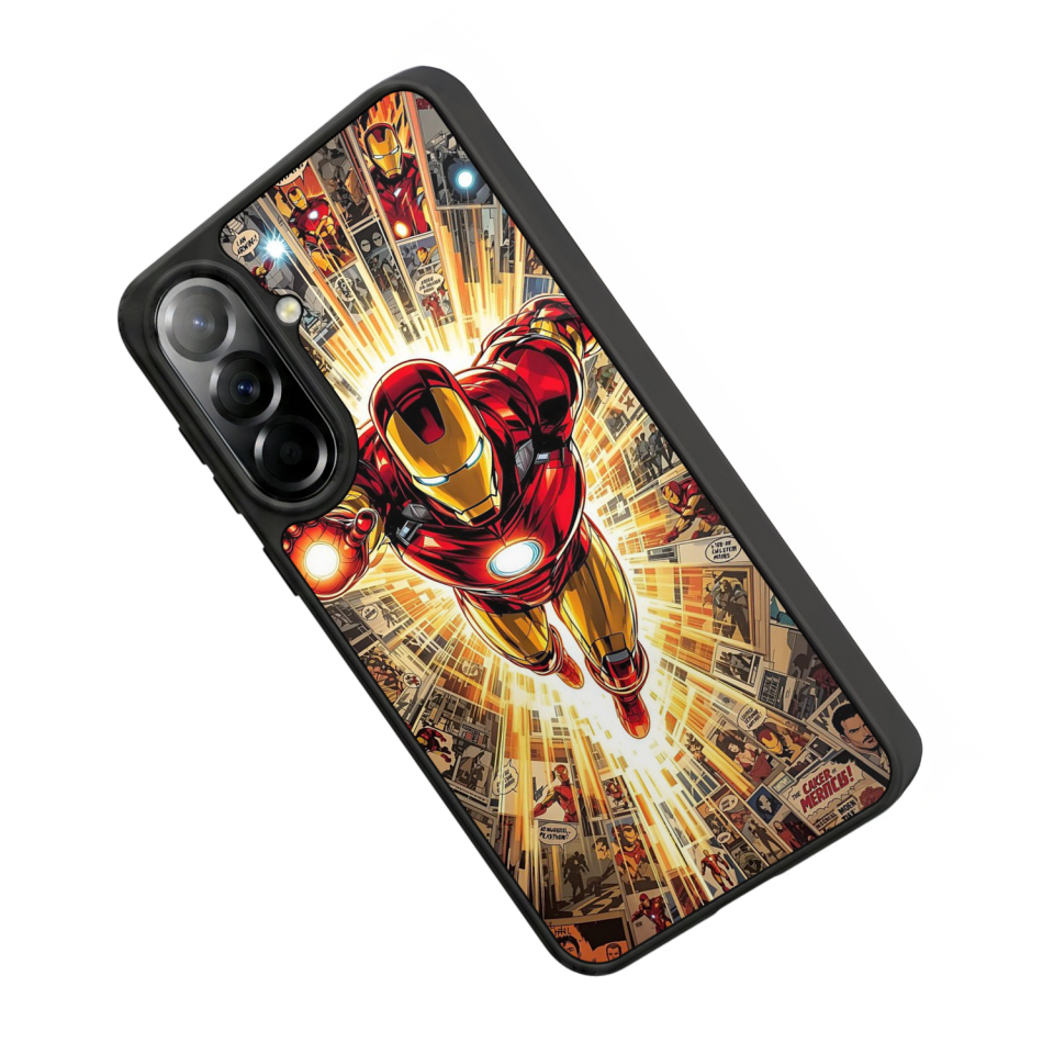 Samsung Galaxy A57 Uyumlu Iron Man ( Demir Adam ) Tasarımlı Glossy Premium Kılıf