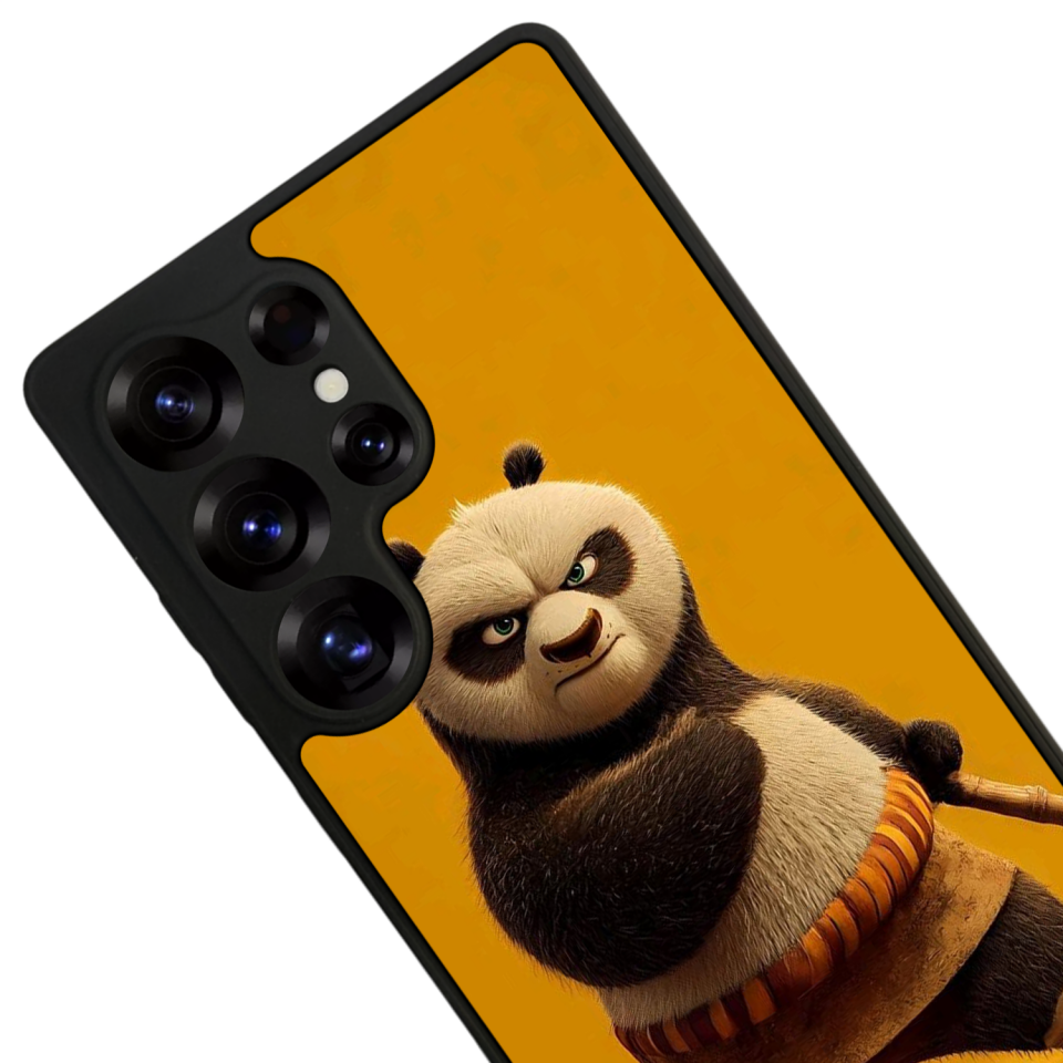 Samsung Galaxy S25 Ultra Uyumlu Kung Fu Panda Tasarımlı Glossy Premium Kılıf