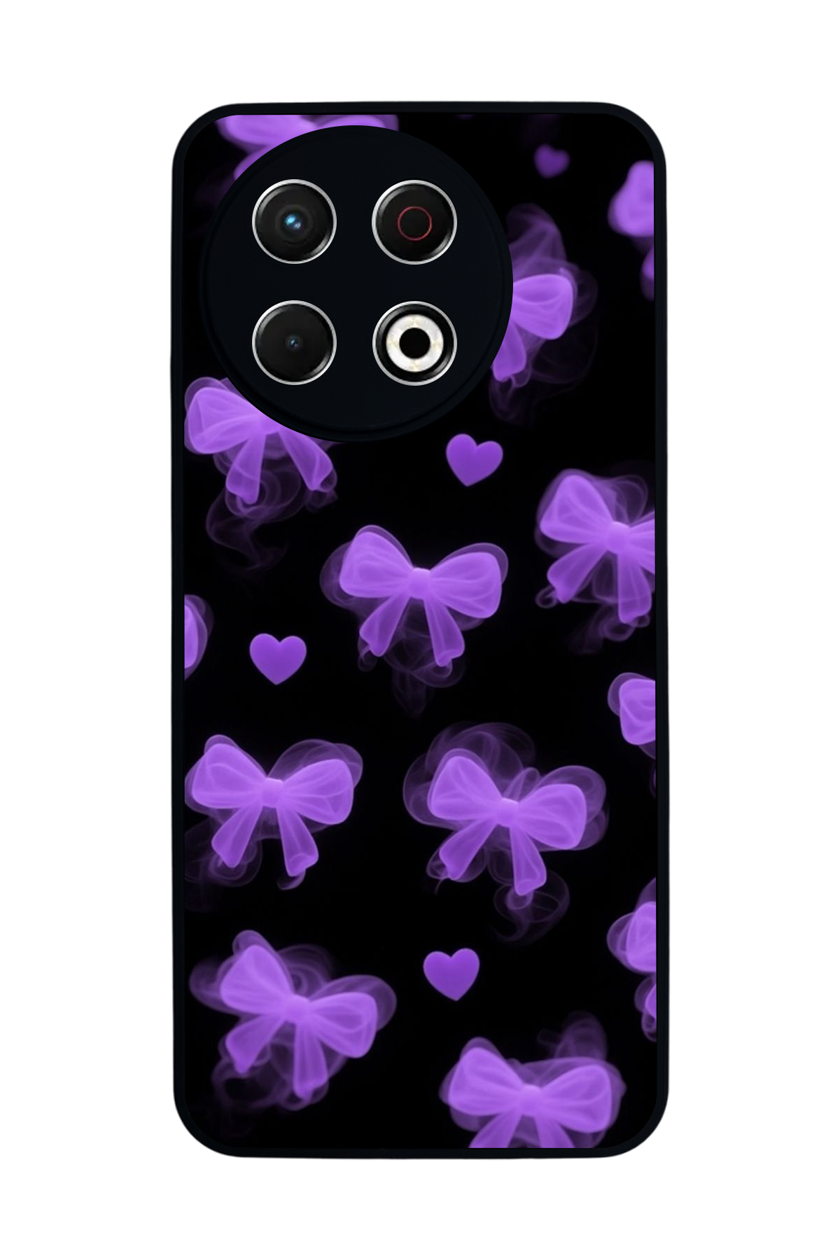 Tecno Spark 30 Pro Uyumlu Kurdele Tasarımlı Glossy Premium Kılıf