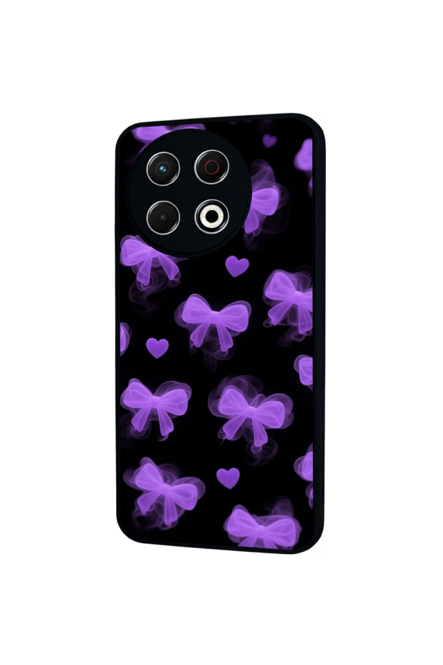 Tecno Spark 30 Pro Uyumlu Kurdele Tasarımlı Glossy Premium Kılıf