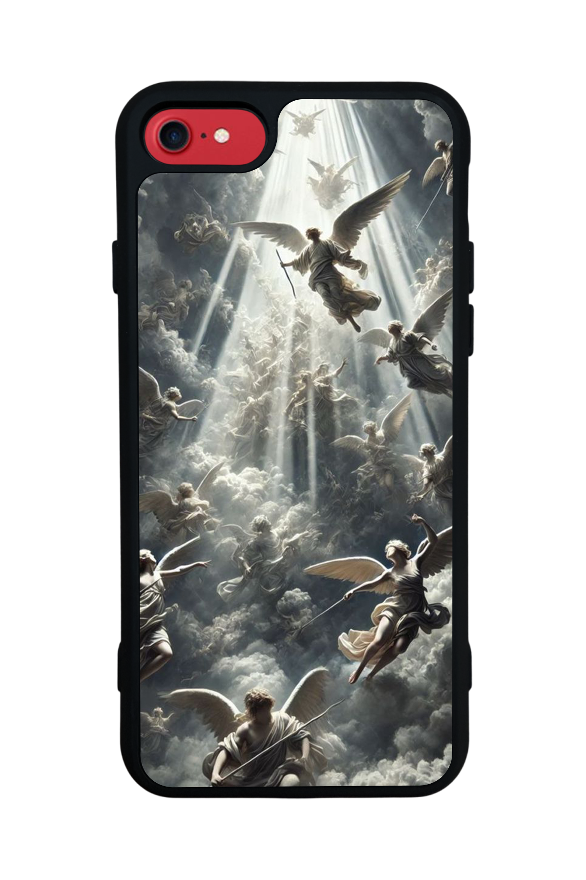 iPhone SE Uyumlu Melek Tasarımlı Glossy Premium Kılıf