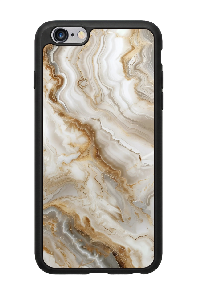 iPhone 6 Plus Uyumlu Mermer Marble Tasarımlı Glossy Premium Kılıf