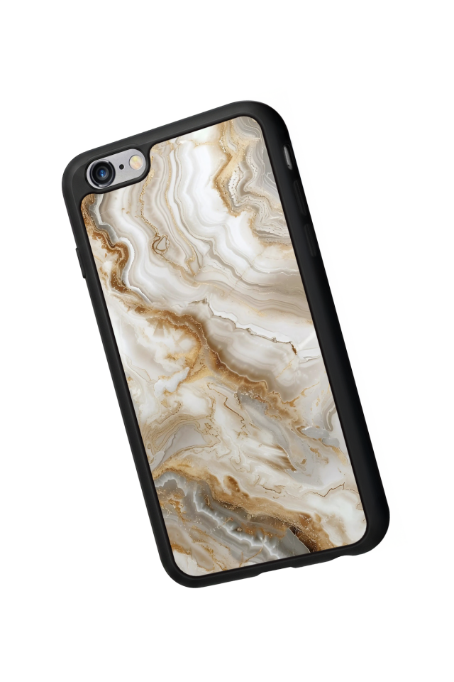 iPhone 6 Plus Uyumlu Mermer Marble Tasarımlı Glossy Premium Kılıf