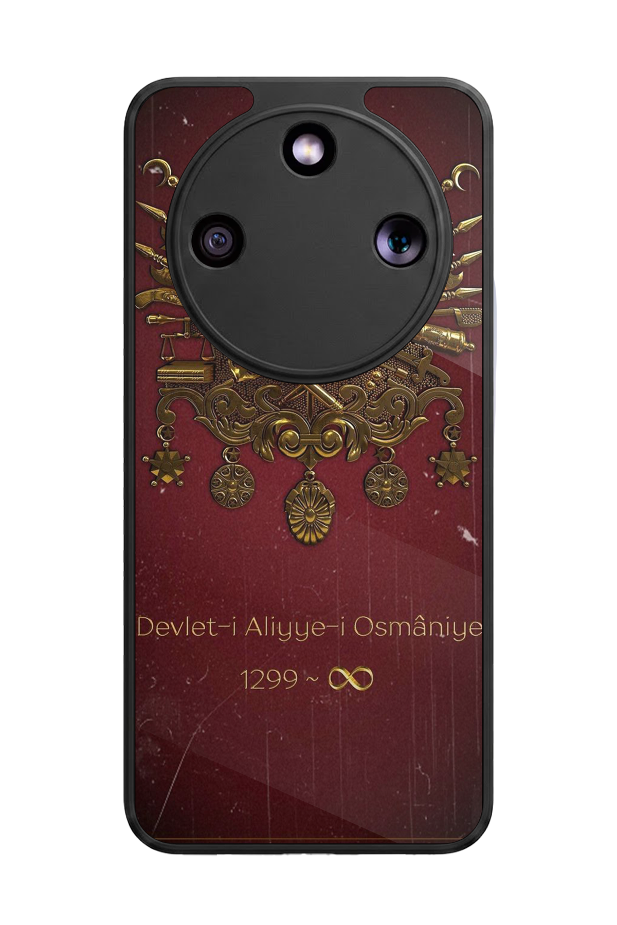 Honor Magic 8 Lite Uyumlu Osmanli Tugrasi Tasarımlı Glossy Premium Kılıf