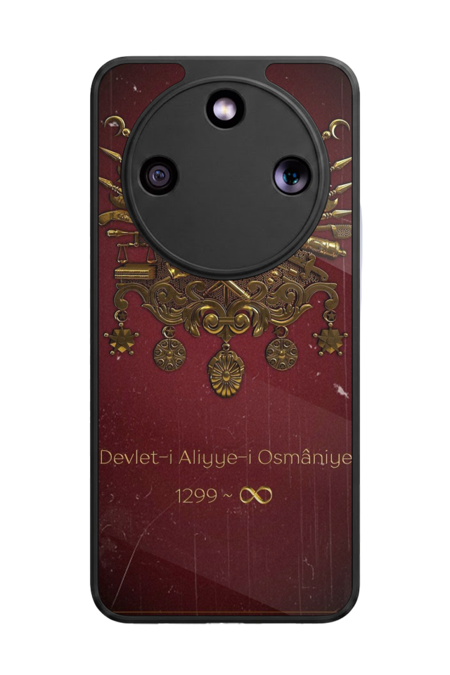 Honor Magic 8 Lite Uyumlu Osmanli Tugrasi Tasarımlı Glossy Premium Kılıf