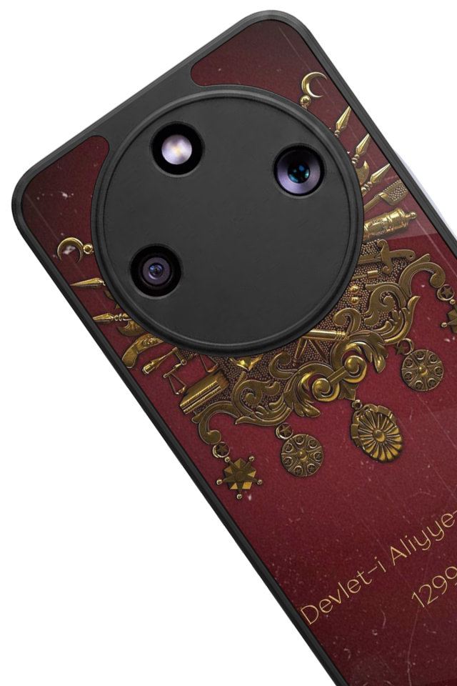 Honor Magic 8 Lite Uyumlu Osmanli Tugrasi Tasarımlı Glossy Premium Kılıf