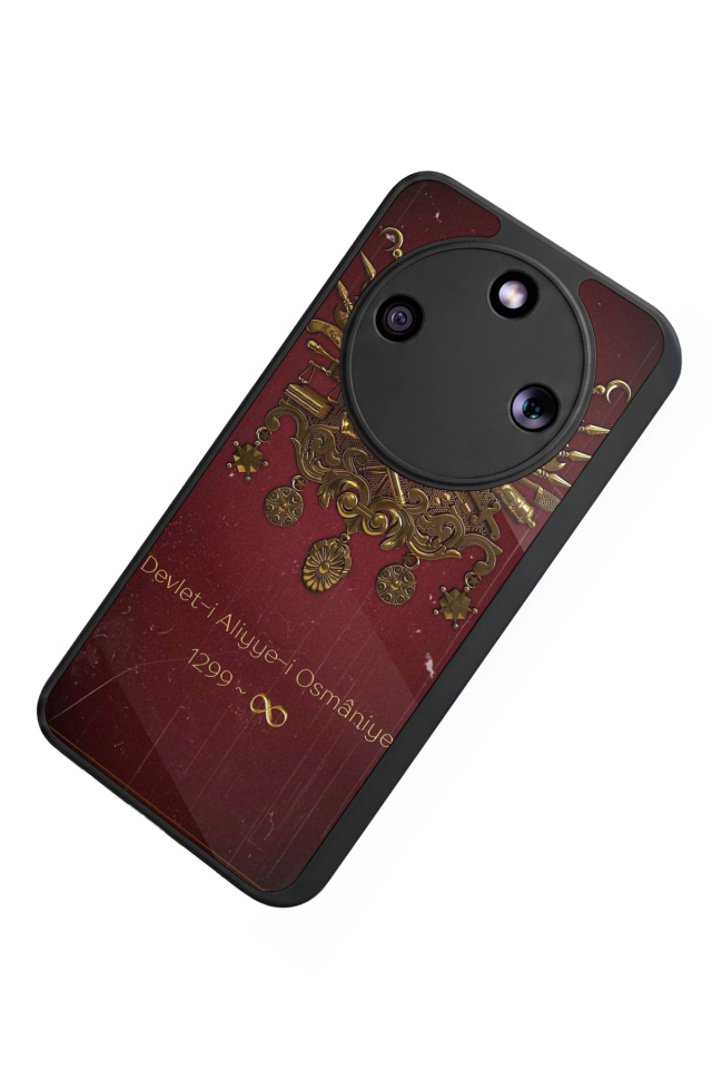 Honor Magic 8 Lite Uyumlu Osmanli Tugrasi Tasarımlı Glossy Premium Kılıf