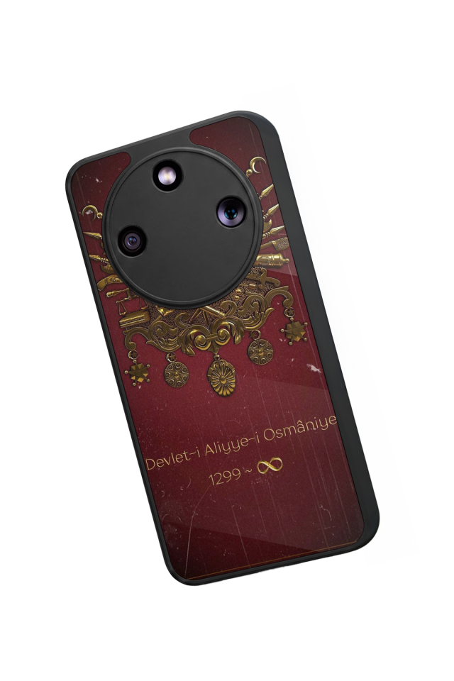 Honor Magic 8 Lite Uyumlu Osmanli Tugrasi Tasarımlı Glossy Premium Kılıf