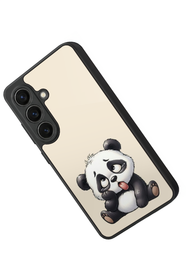 Samsung Galaxy S26 Uyumlu Panda Tasarımlı Glossy Premium Kılıf