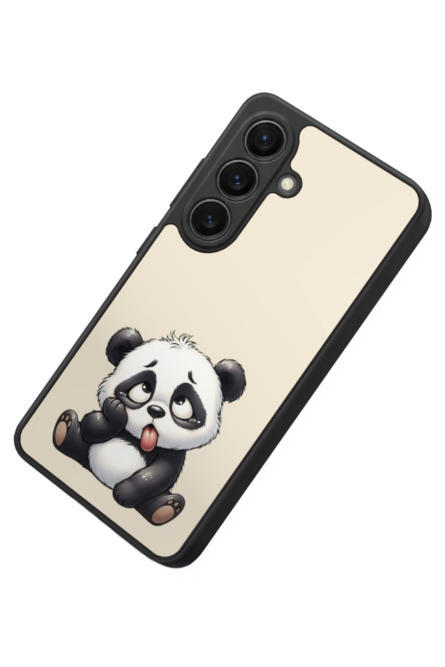 Samsung Galaxy S26 Uyumlu Panda Tasarımlı Glossy Premium Kılıf