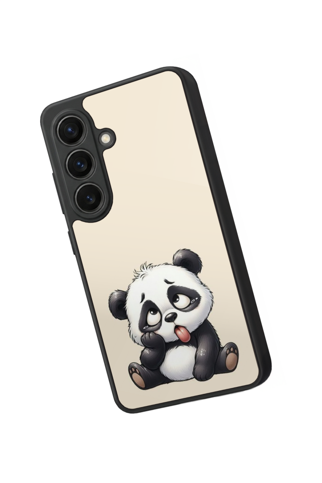 Samsung Galaxy S26 Uyumlu Panda Tasarımlı Glossy Premium Kılıf