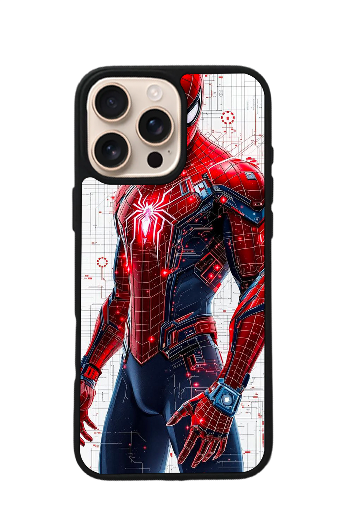iPhone 14 Pro Uyumlu Spider Man ( Örümcek Adam ) Tasarımlı Glossy Premium Kılıf