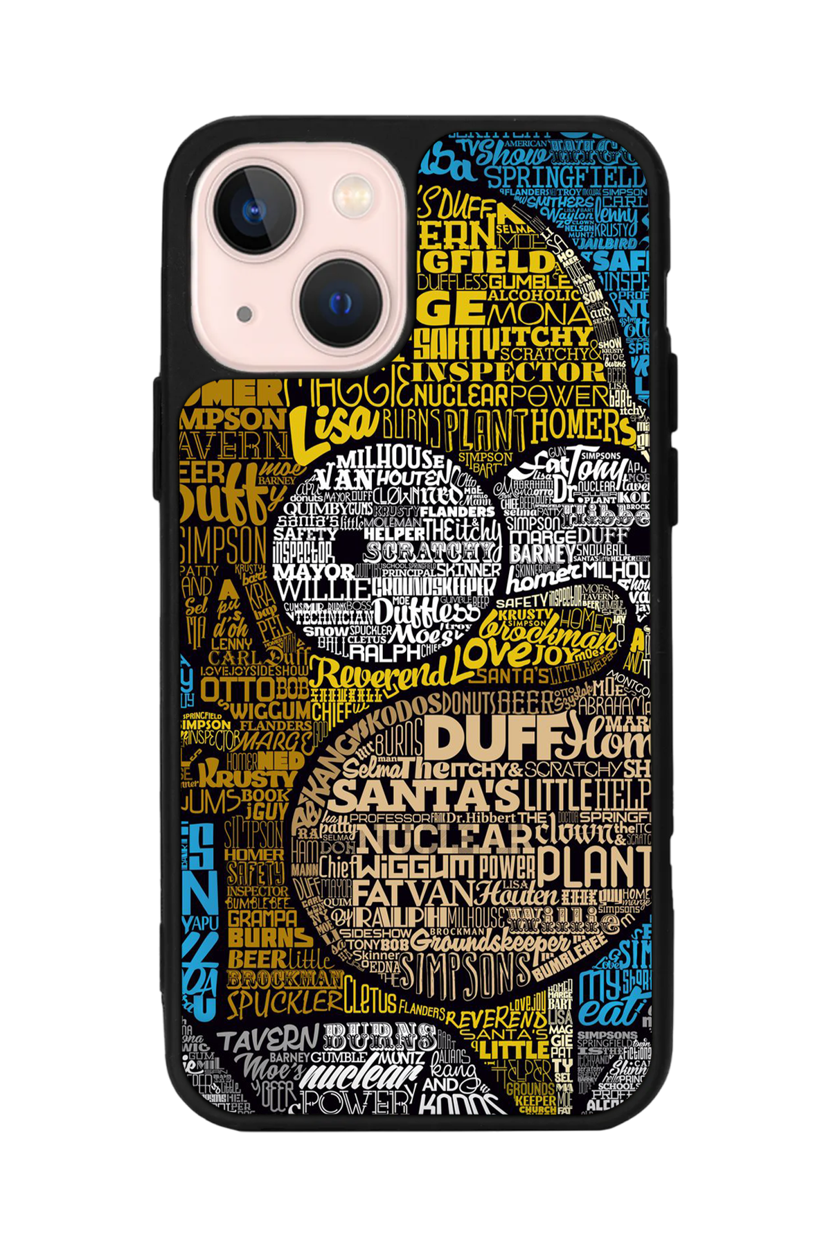 iPhone 13/14 Uyumlu The Simpsons Tasarımlı Glossy Premium Kılıf