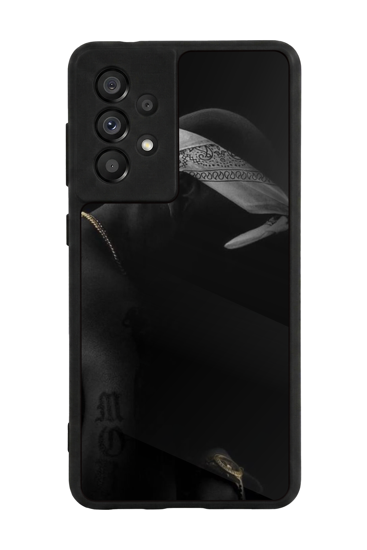 Samsung Galaxy A73 Uyumlu Tupac Tasarımlı Glossy Premium Kılıf