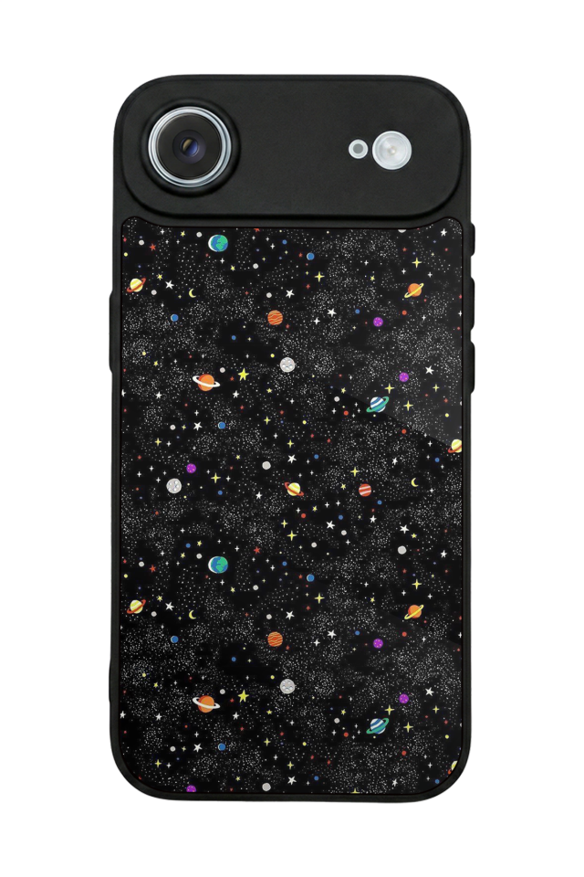 iPhone 17 Air Uyumlu Uzay Tasarımlı Glossy Premium Kılıf