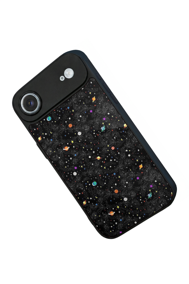iPhone 17 Air Uyumlu Uzay Tasarımlı Glossy Premium Kılıf