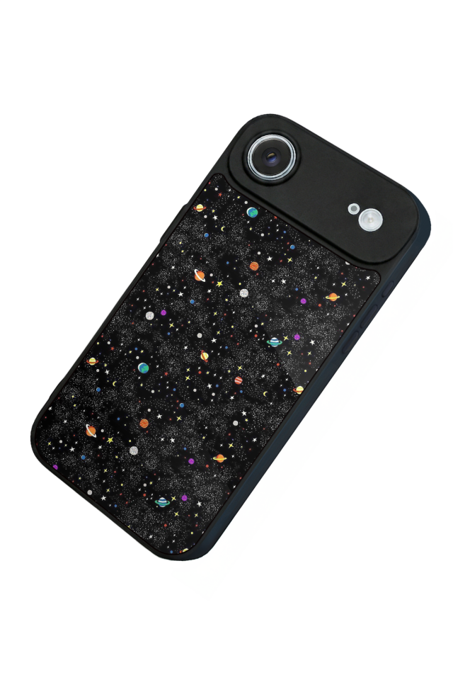 iPhone 17 Air Uyumlu Uzay Tasarımlı Glossy Premium Kılıf