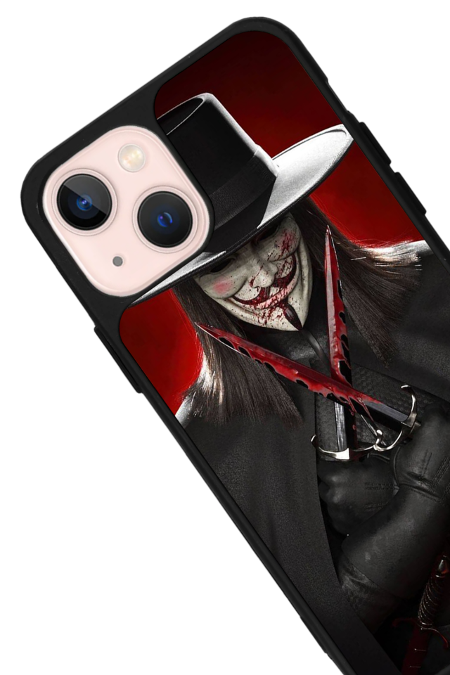 iPhone 15 Uyumlu Vendetta Tasarımlı Glossy Premium Kılıf